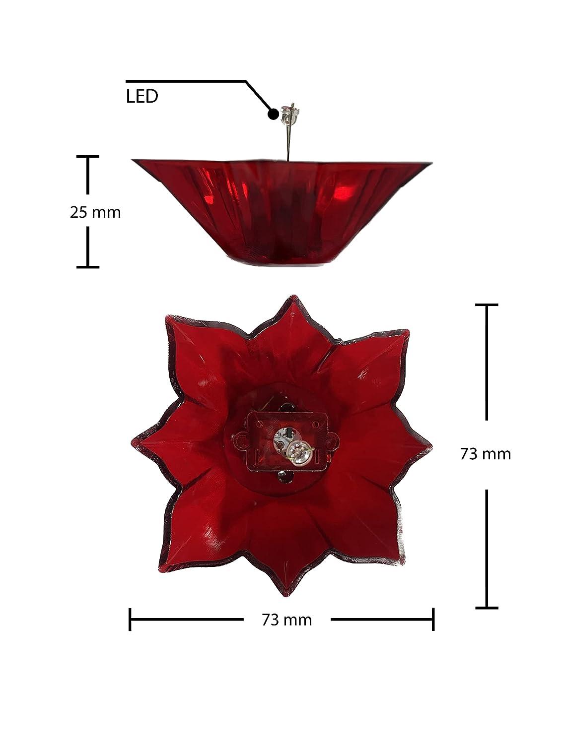 3D LOTUS WATER SENSOR DIYA (Pack Of 6/12/24)