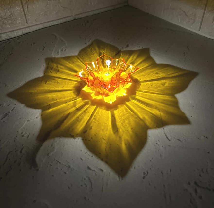 3D LOTUS WATER SENSOR DIYA (Pack Of 6/12/24)
