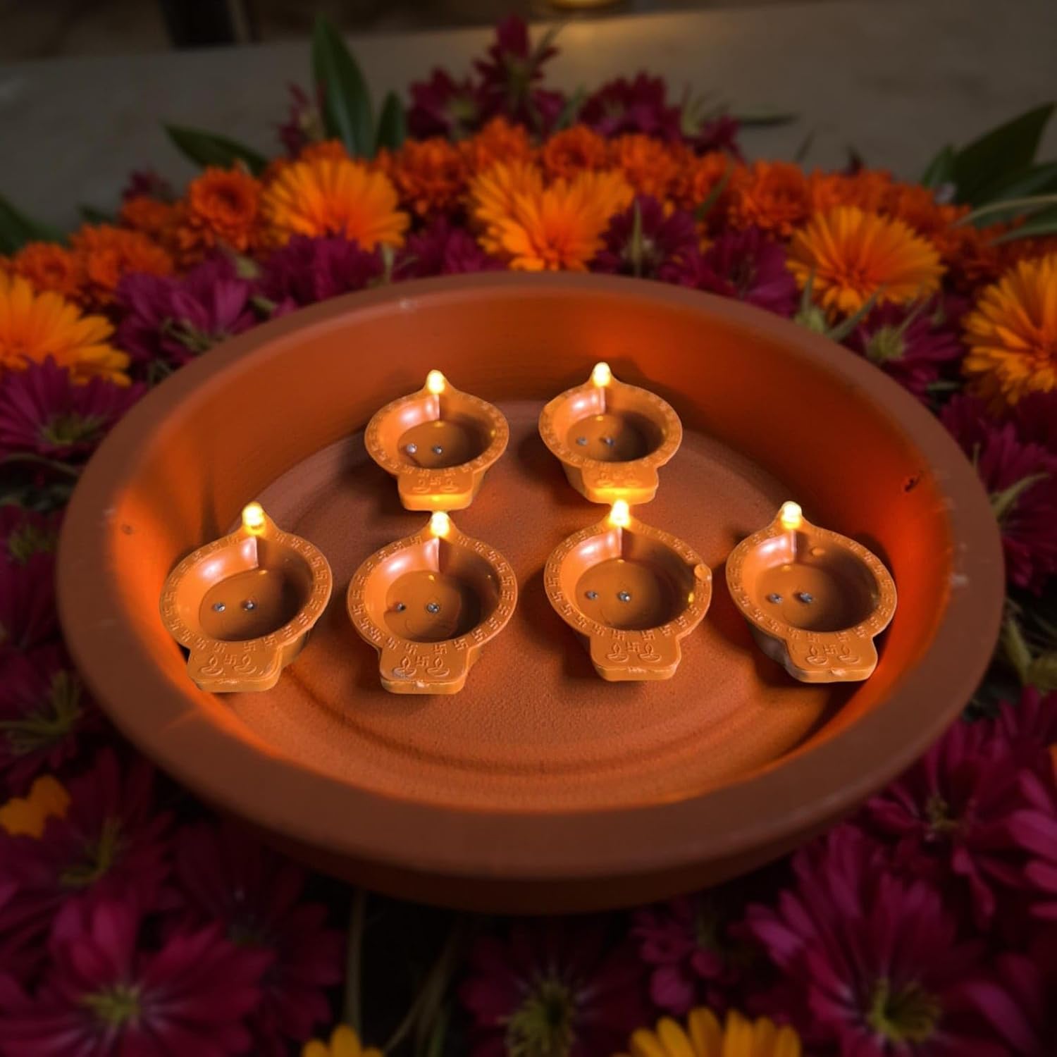 Water Sensor Diya [Pack of 6]