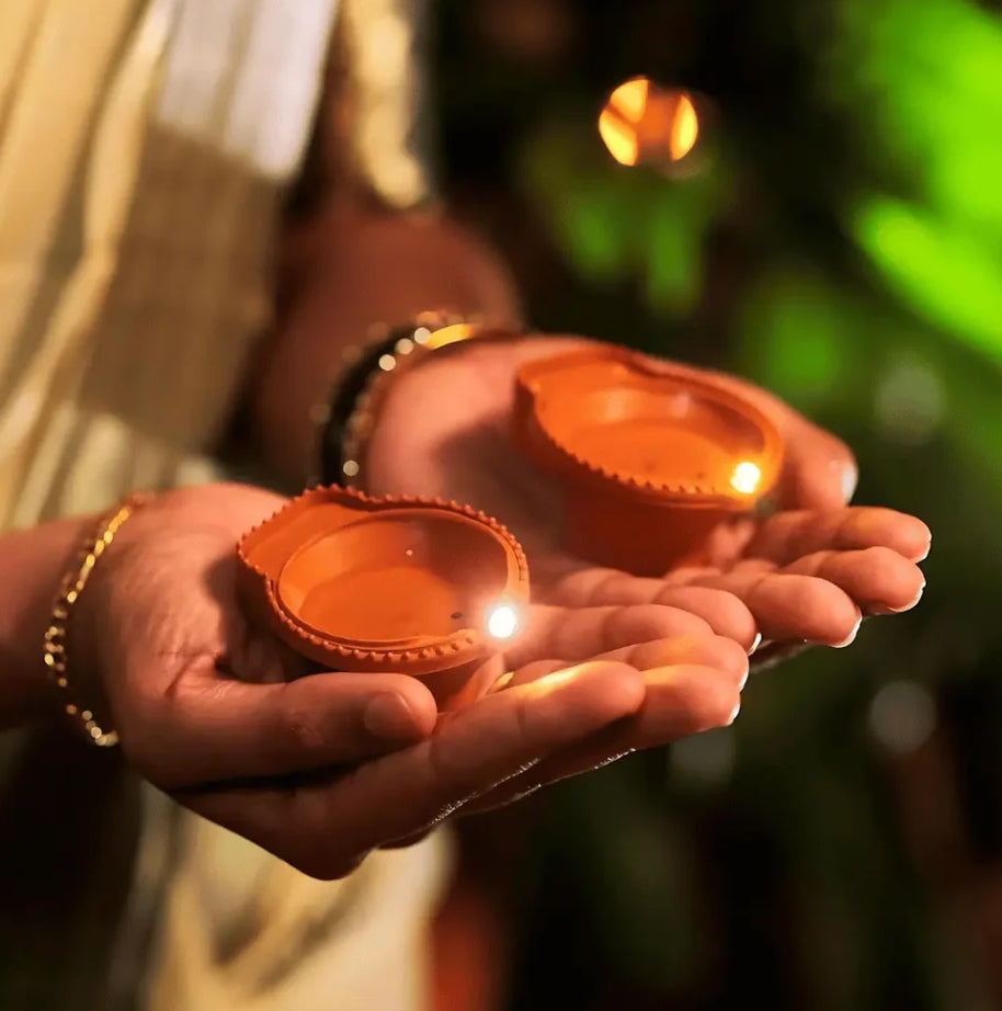 Braced Water Sensor Diya [Pack of 6]